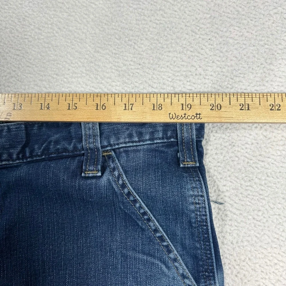 Carhartt Double Knee Denim Jeans Pants Mens 40x30 Blue Rugged Flex‎ Workwear
